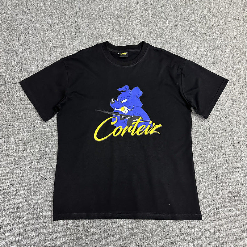 Corteiz Circle Logo Graphic Oversized Tee Streetwear Unisex