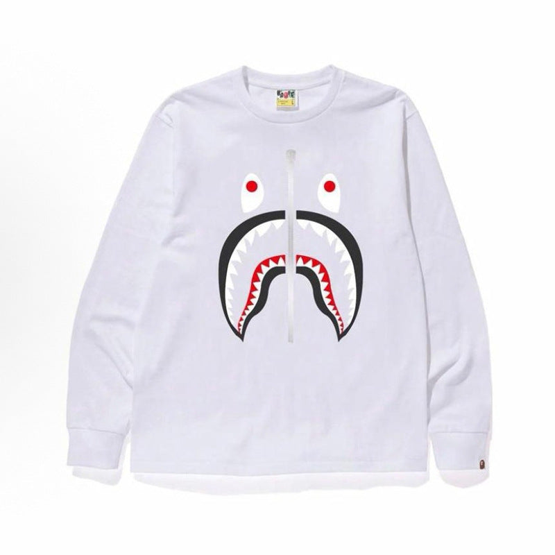 Bape Baby Milo Camo Ape Head Graphic Oversized Long Sleeve Tee Street
