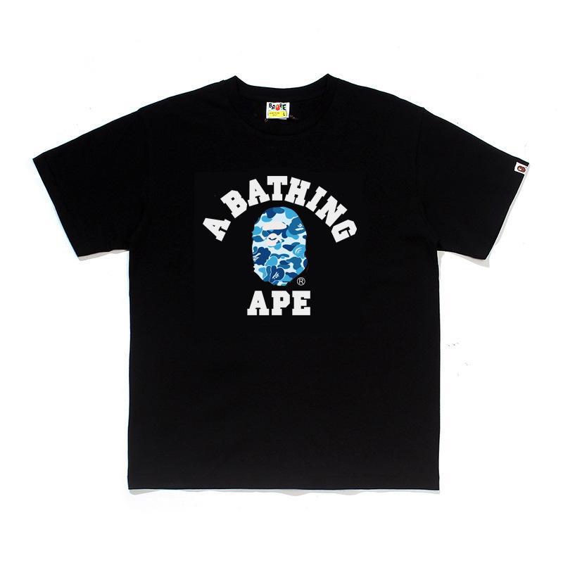 BAPE Ape Head Print Loose Unisex Streetwear T-Shirt