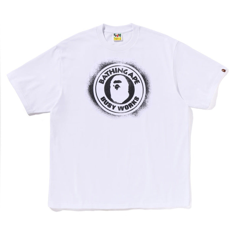 Bape Ape Head Graphic Short Sleeve Tee Streetwear Unisex