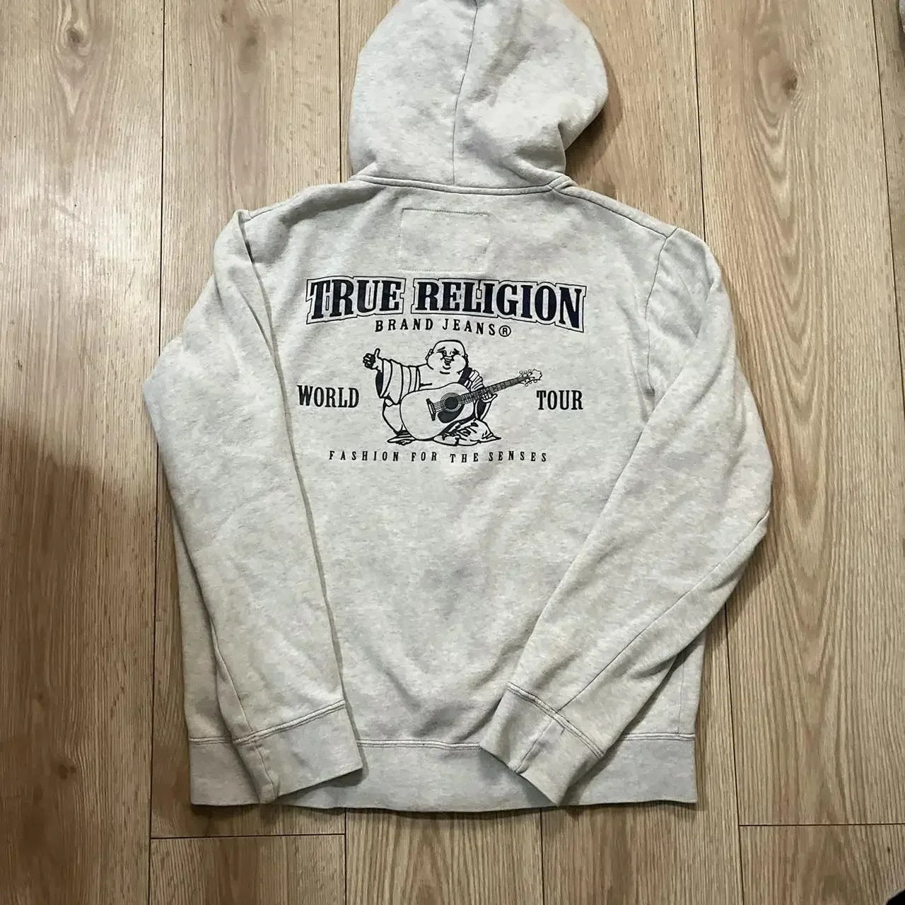 Y2K Vintage Stitch Zip Up Hoodie Horseshoe Embroidery