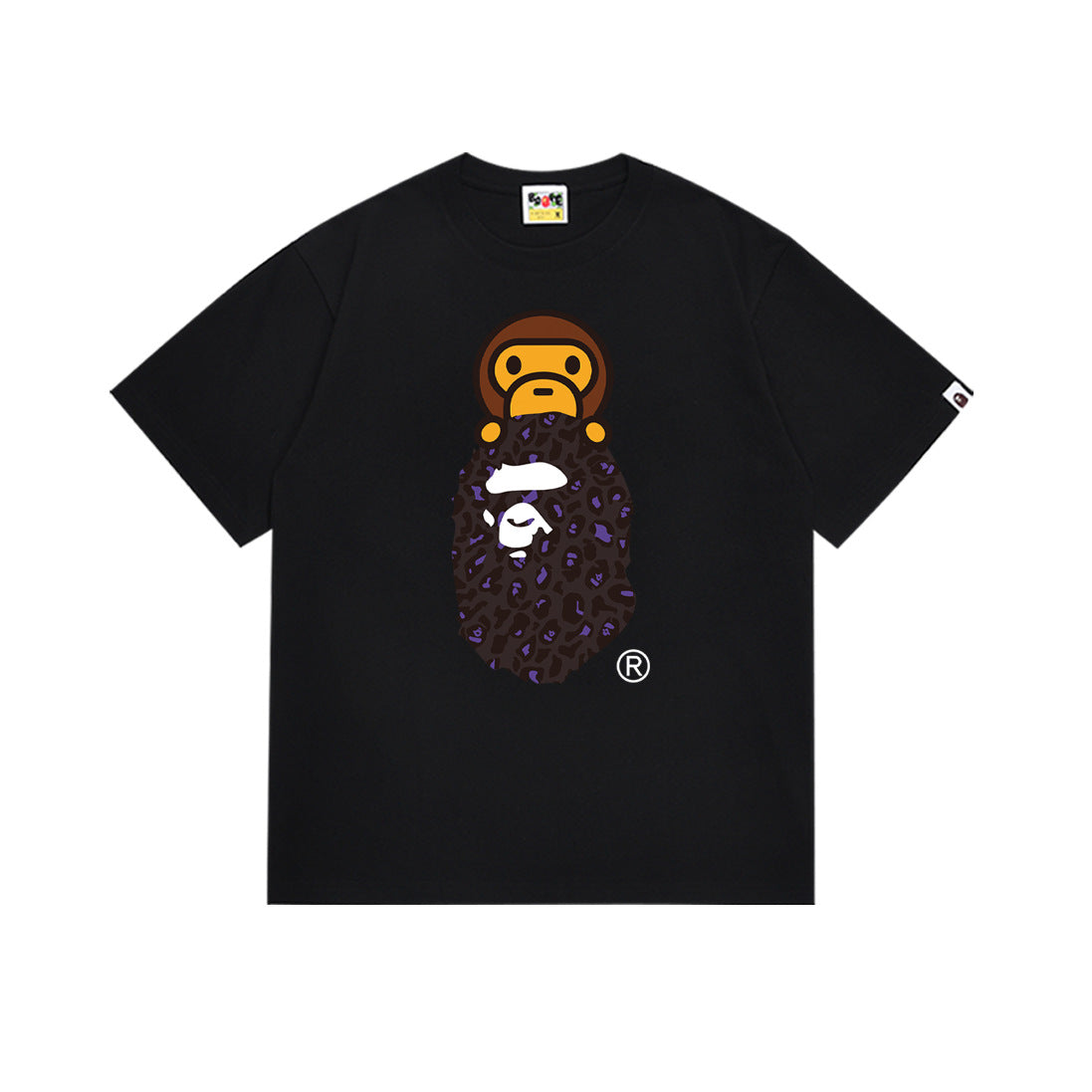 Bape Maneki Neko Ape Head Graphic Oversized Tee Streetwear Unisex