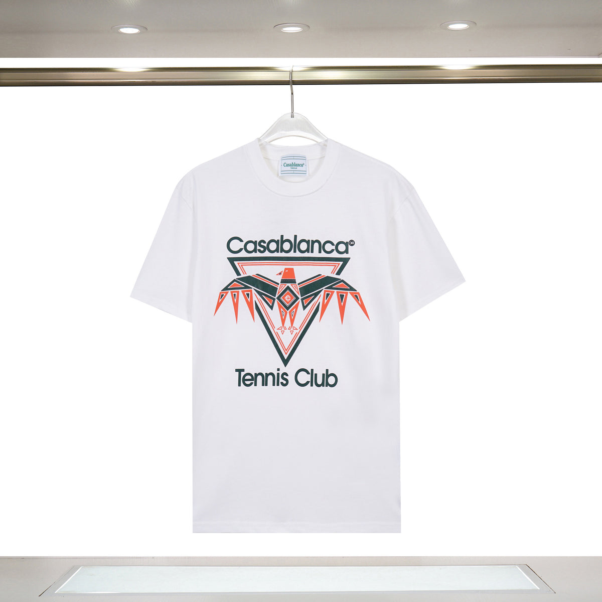 Casablanca Tennis Graphic T-Shirt Loose Oversized Short Sleeve Tee