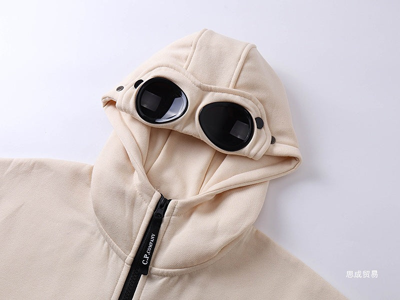 C.P. Company Goggle Zip Hoodie Lens Detail Sweatshirt