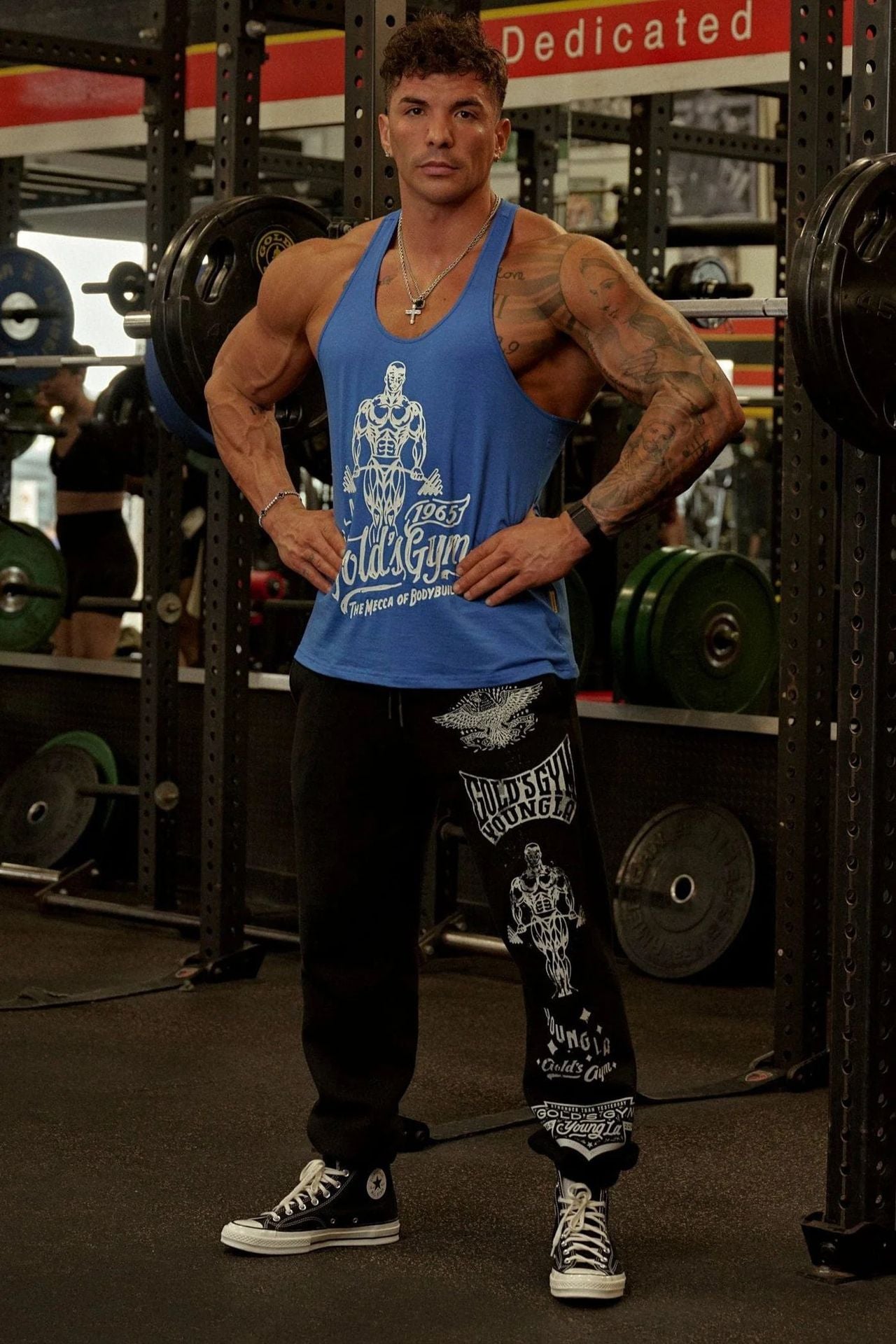 YOUNGLA 2143 Golds Gym Immortal Joggers