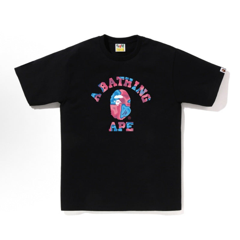 BAPE Ape Head Shark Print Loose Casual Unisex Short Sleeve T-Shirt