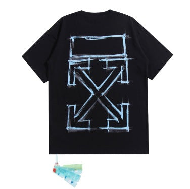 Off-White Arrow Graphic Print Short Sleeve Tee Streetwear Unisex