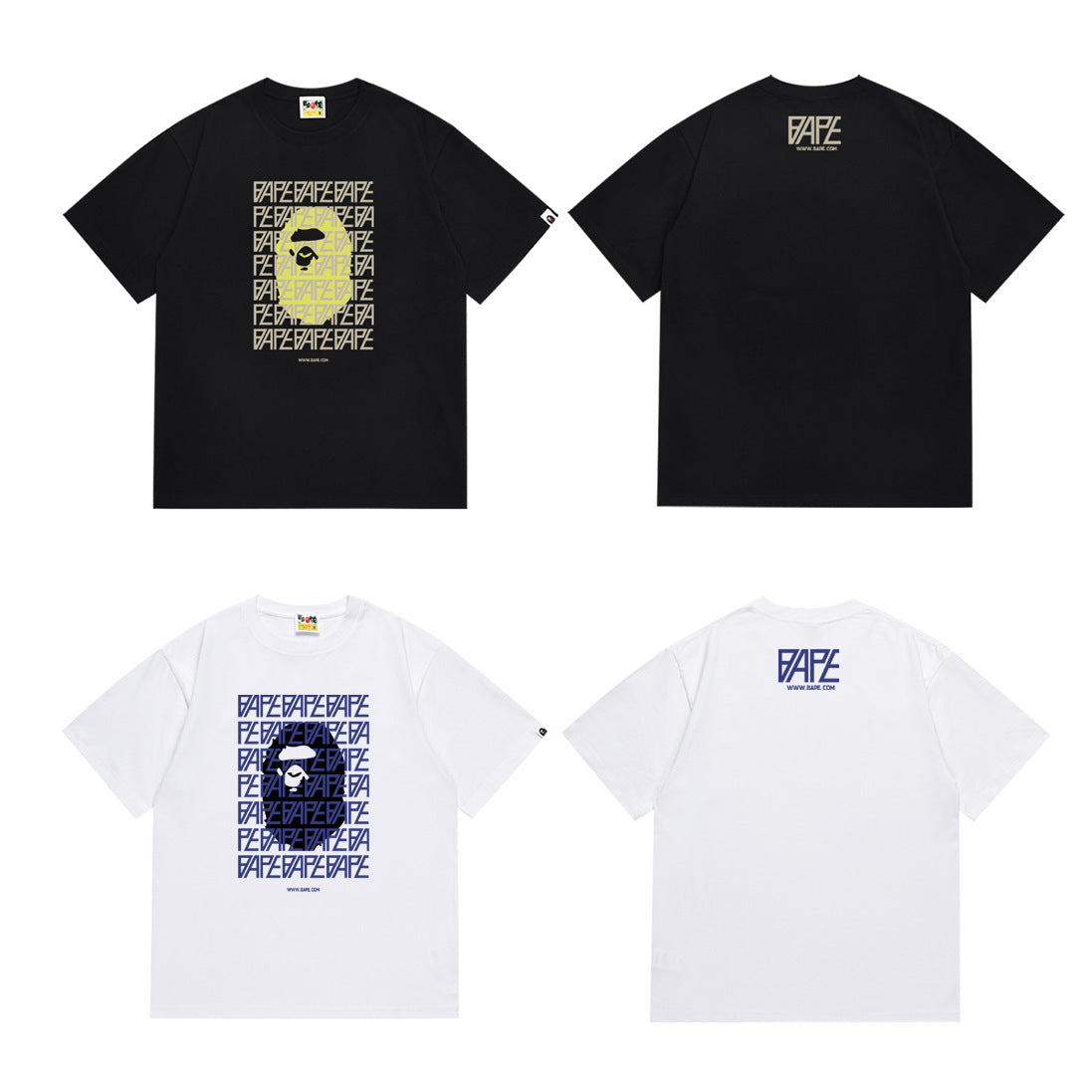 BAPE Ape Head Graphic Print Short Sleeve Tee Streetwear Unisex