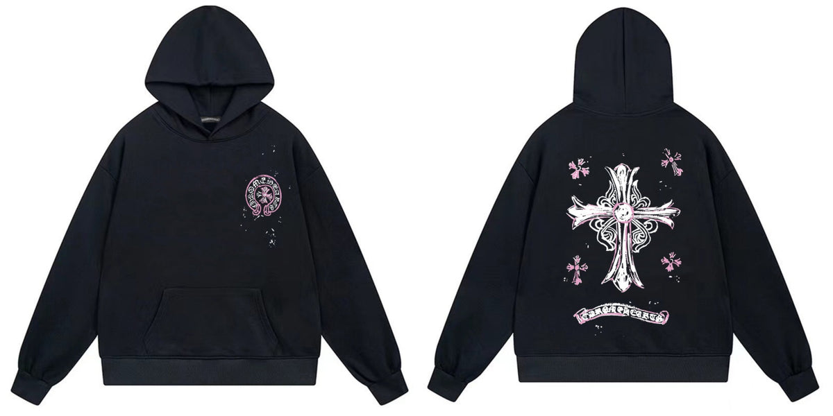 Chrome Hearts Cross Horseshoe Hoodie Vintage Goth Streetwear Pullover