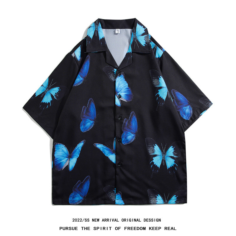 Mens Camp Collar Tropical Hawaiian Floral Short Sleeve Beach Shirt  South2101-2126