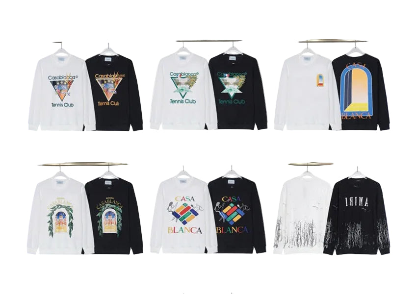 Casablanca Arch Logo Crewneck Casa Graphic Print Casual Pullover