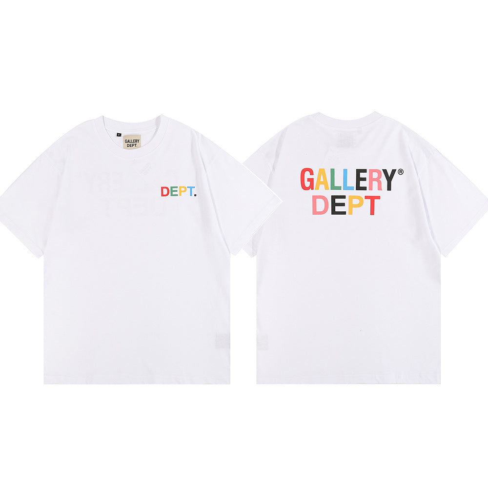 Gallery Dept Classic Logo Slogan Crew Neck Short Sleeve T‑Shirt Unisex