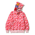 BAPE Shark Camo Print Full Zip Streetwear Hoodie Unisex