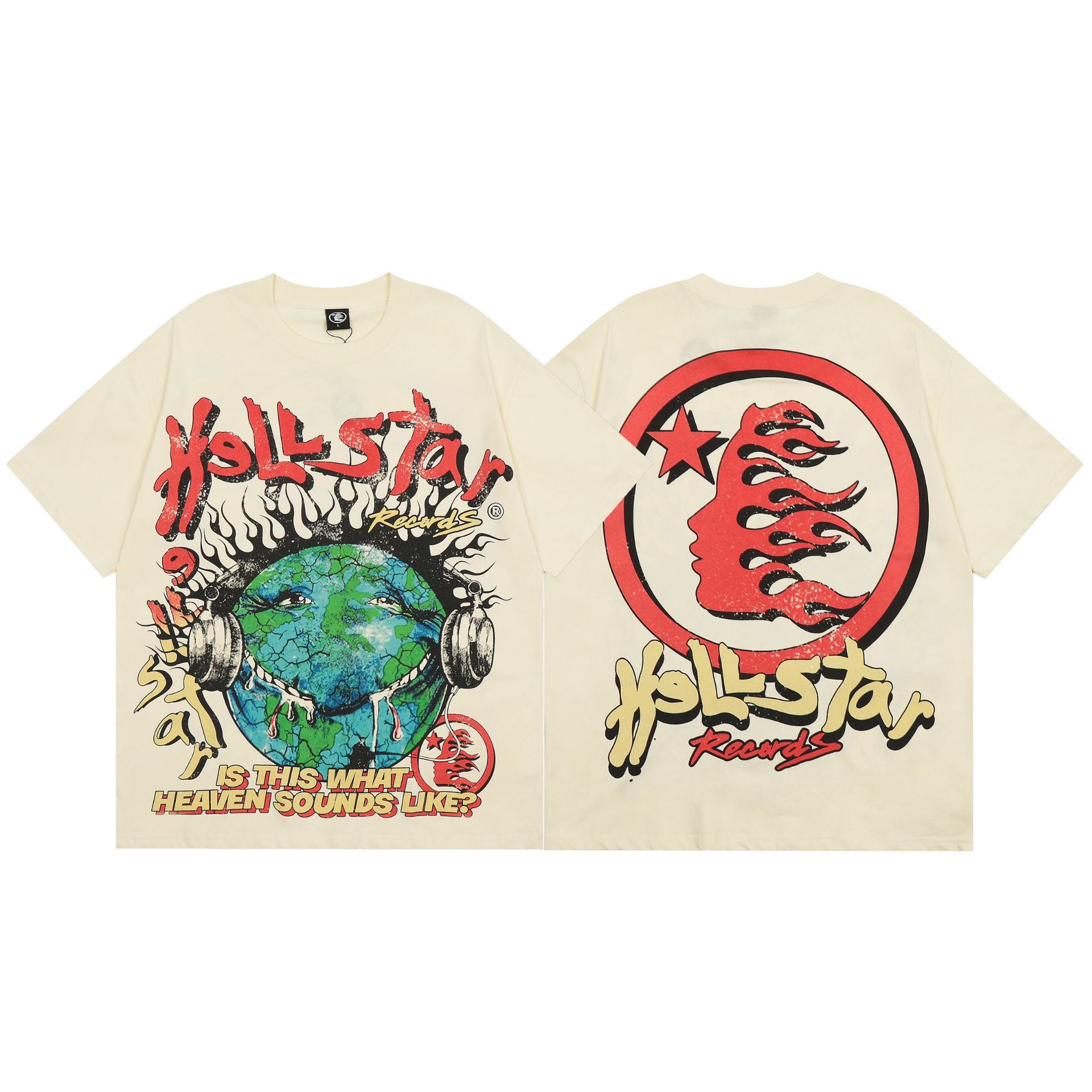 Hellstar Multi‑Graphic Print Crew Neck Short Sleeve Tee Unisex