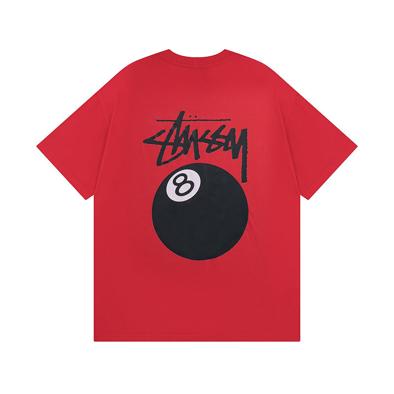 Stussy Dice 8 Ball Logo Print Oversized Tee Multi‑Style