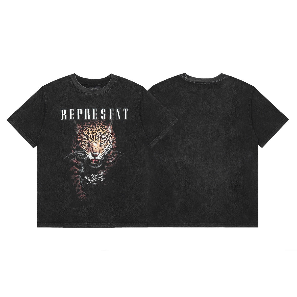 Represent Shark Washed Graphic Oversized Tee Streetwear Unisex