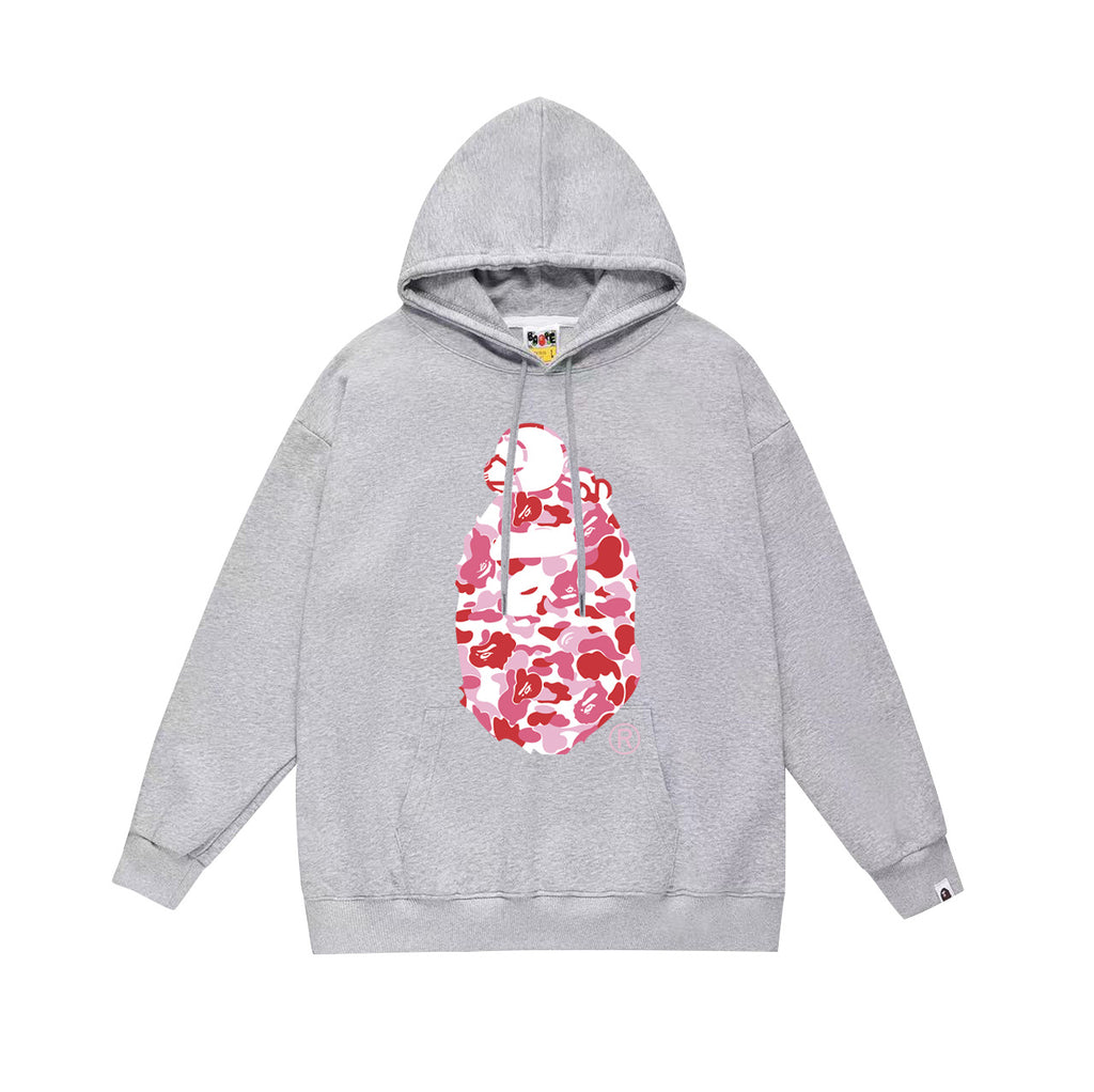 BAPE Hoodie Multi Camo Ape Head Print Street Fleece Pullover