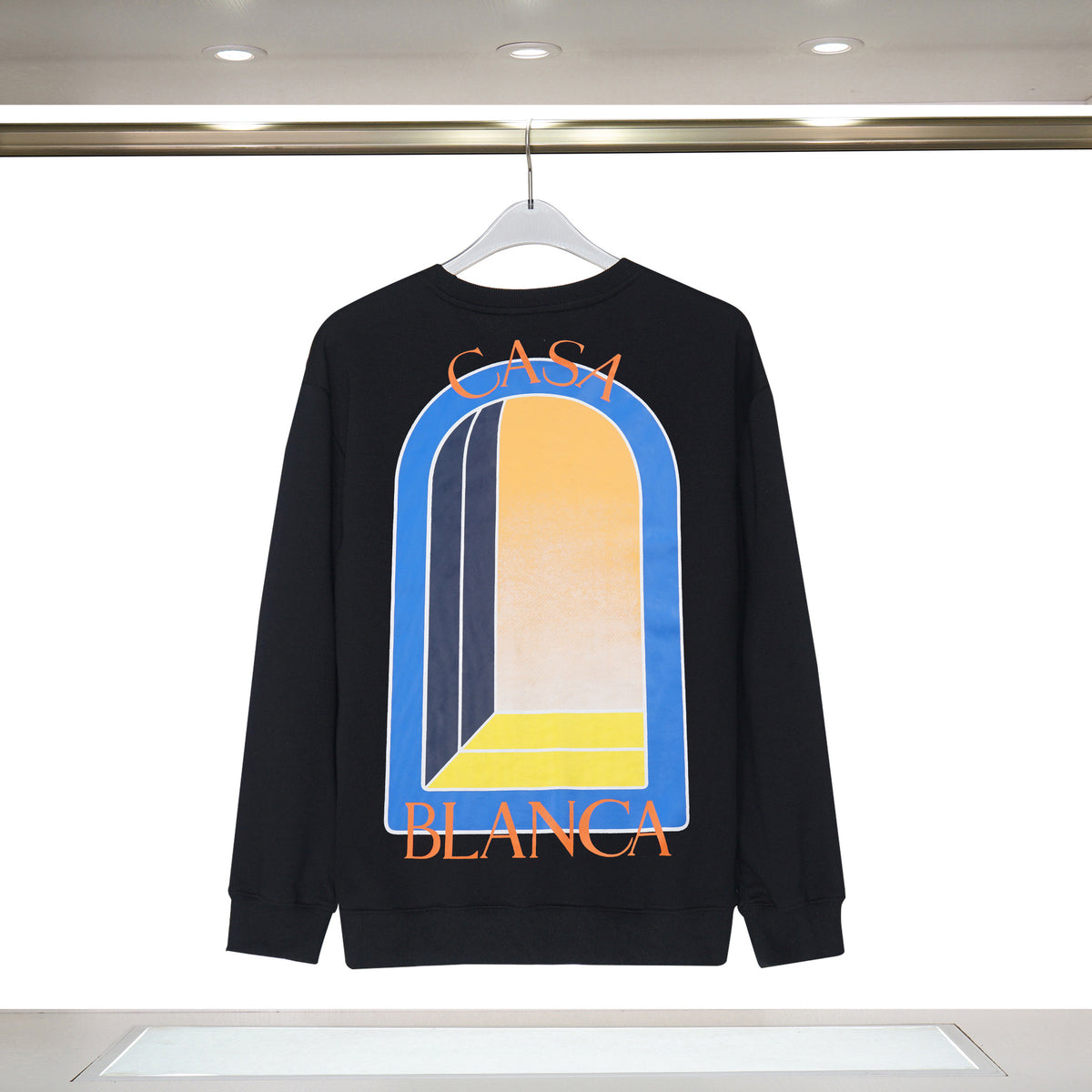 Casablanca Tennis Club Graphic Crewneck Sweatshirt Men Casual Pullover