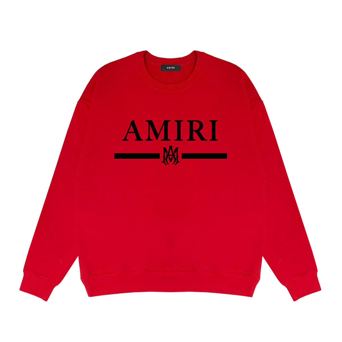 Amiri MA Bar Crewneck Sweatshirt Logo Print Street Pullover