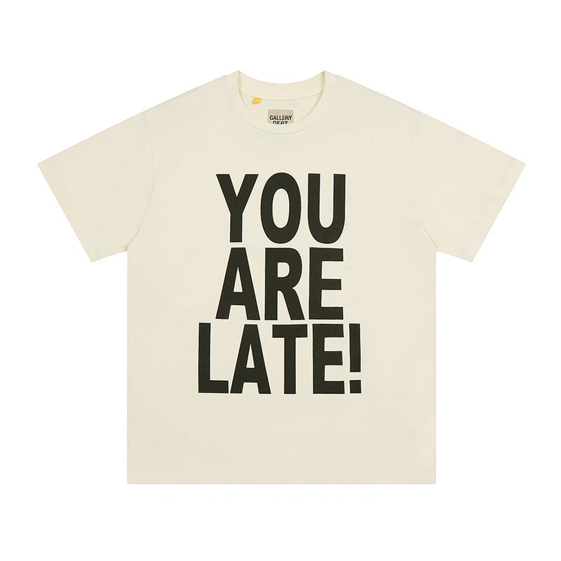 Gallery Dept Vintage Print Loose Short Sleeve Streetwear T-Shirt