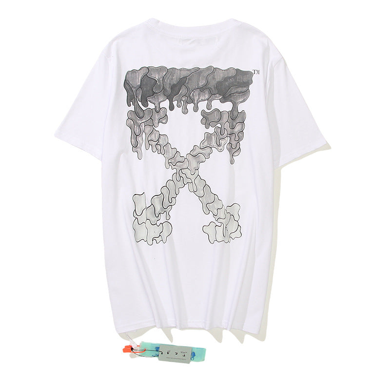 Off-White Arrow Graphic Print Short Sleeve Tee Streetwear Unisex
