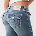 True Religion Horseshoe Embroidery High Waist Skinny Jeans Women Y2K