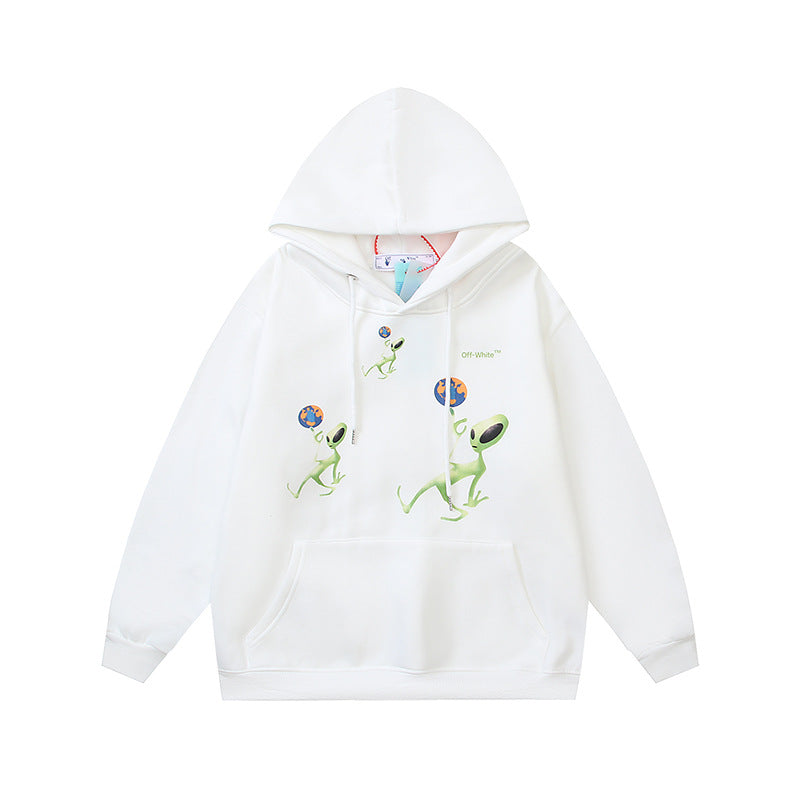 Off-White Arrow Graphic Print Hoodie Streetwear Unisex