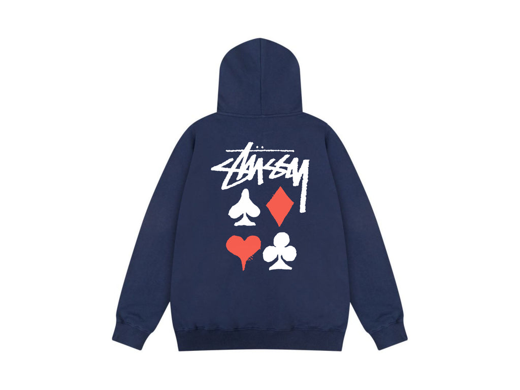 Stussy Zip Up Hoodie Multi Graphic Letter Print Streetwear Jacket