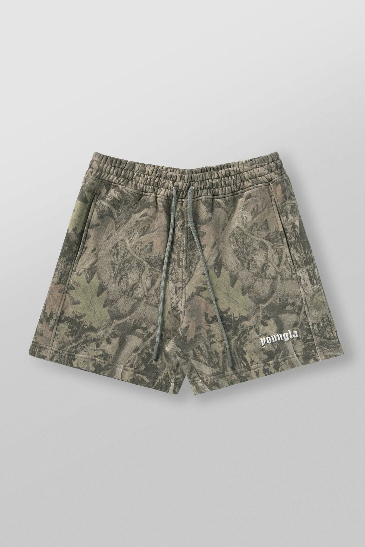YOUNGLA 1118 Tree Camo Cotton Shorts