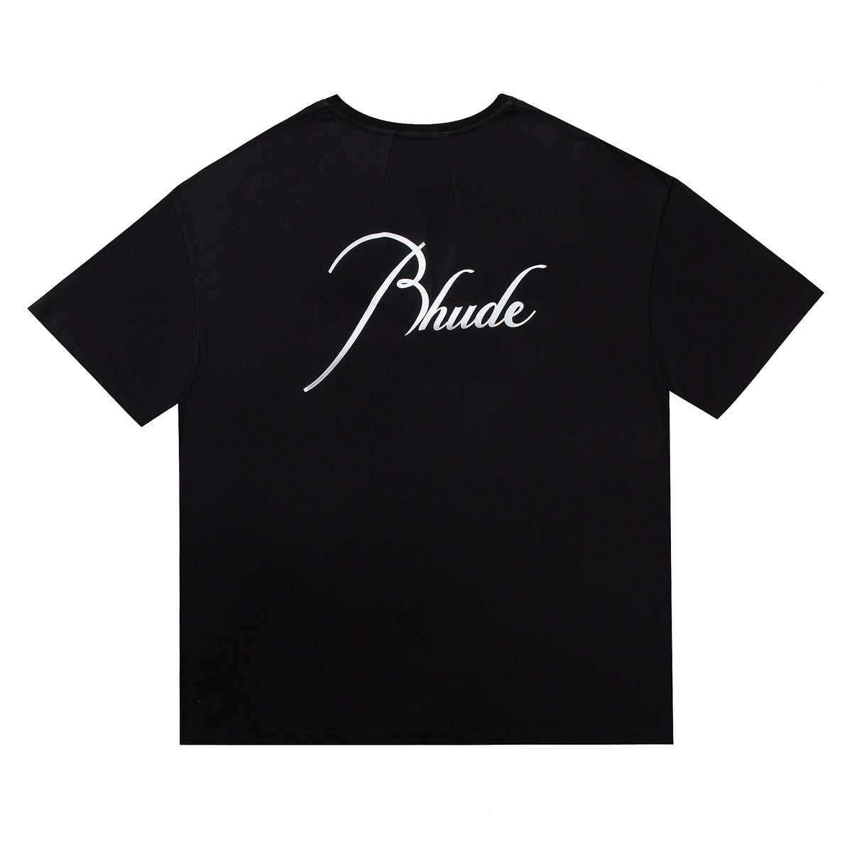 Rhude Graphic Tees Vintage High Street Loose Couple Crew Neck T-Shirt