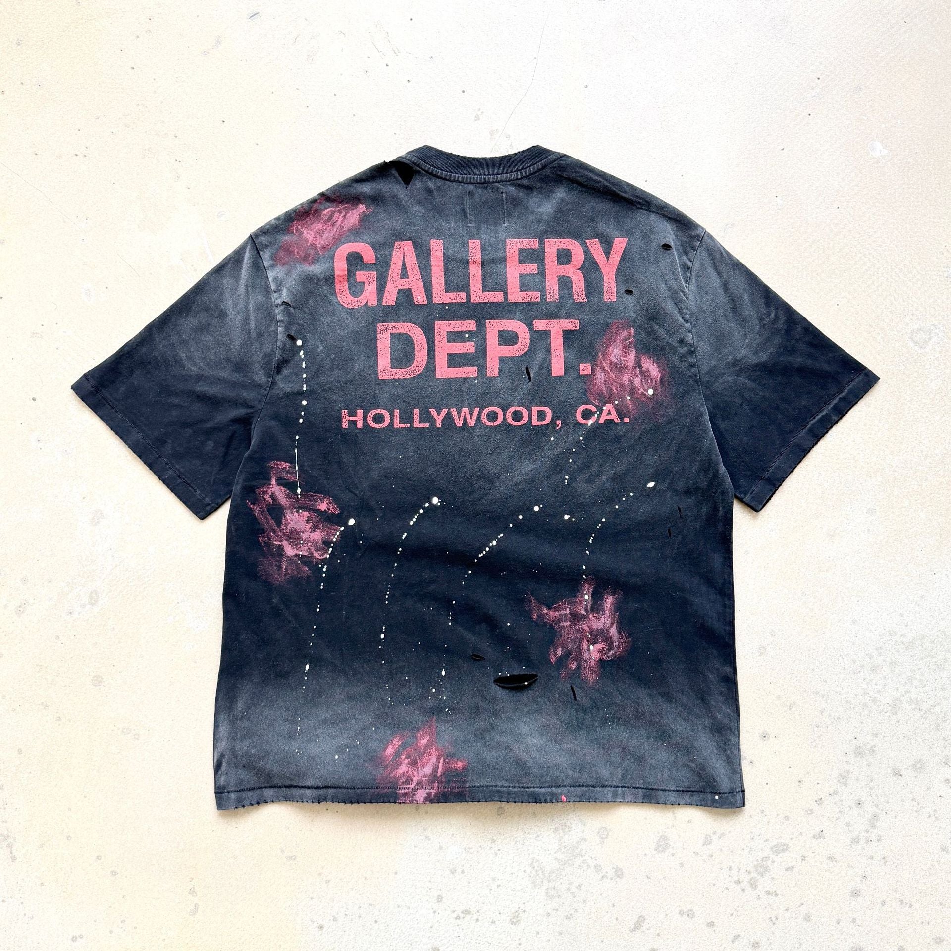 Gallery Dept California Limited Floral Distressed Crew Neck T Shirt