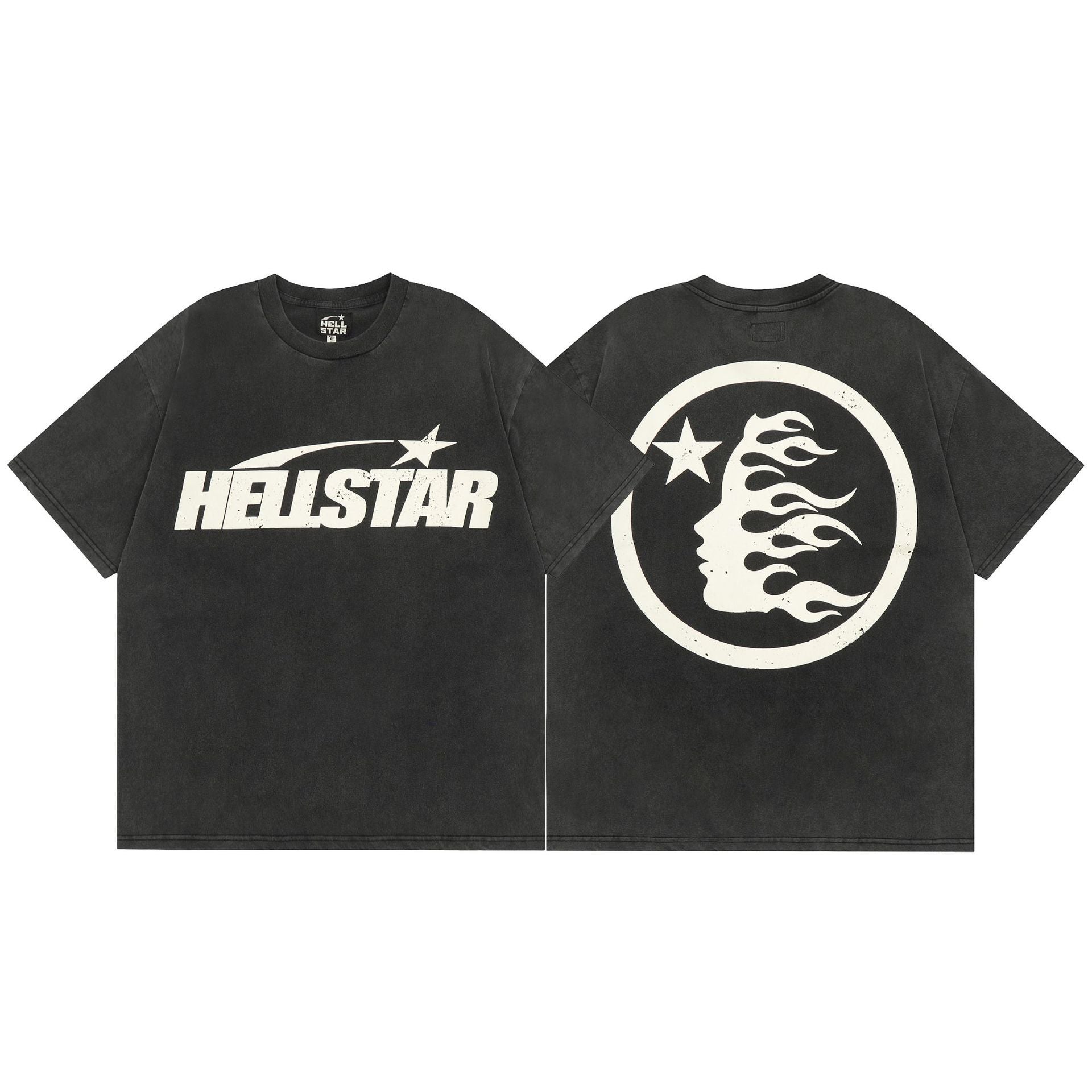 Hellstar Multi‑Graphic Print Crew Neck Short Sleeve Tee Unisex