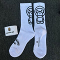 BAPE Baby Milo Outline Jacquard Crew Socks Unisex