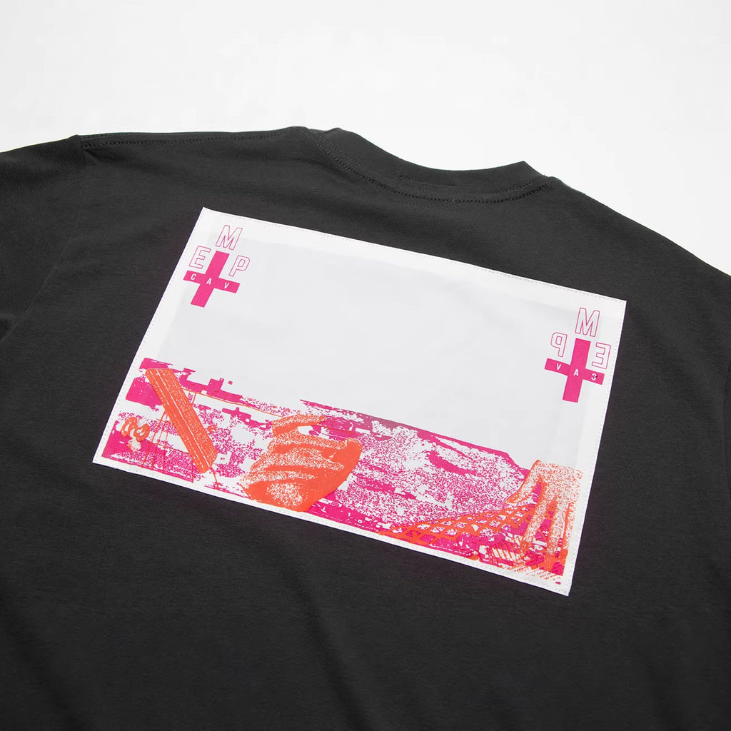 Cav Empt Washed Cross Patch Crew Neck Short Sleeve T Shirt Unisex
