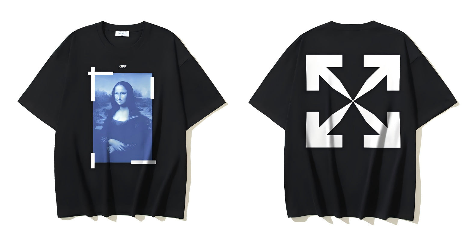Figure Arrow Graphic Print Streetwear Crew Neck Short Sleeve T Shirt