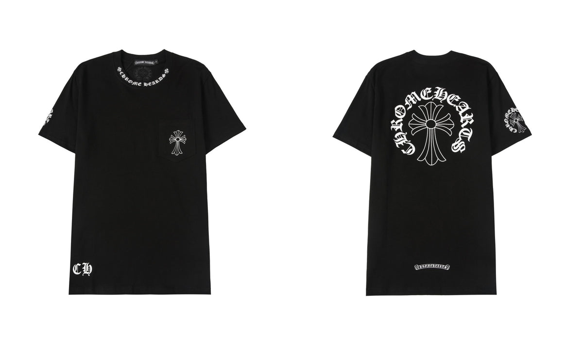 Chrome Hearts Cross Letter Graphic Short Sleeve Tee Streetwear Unisex