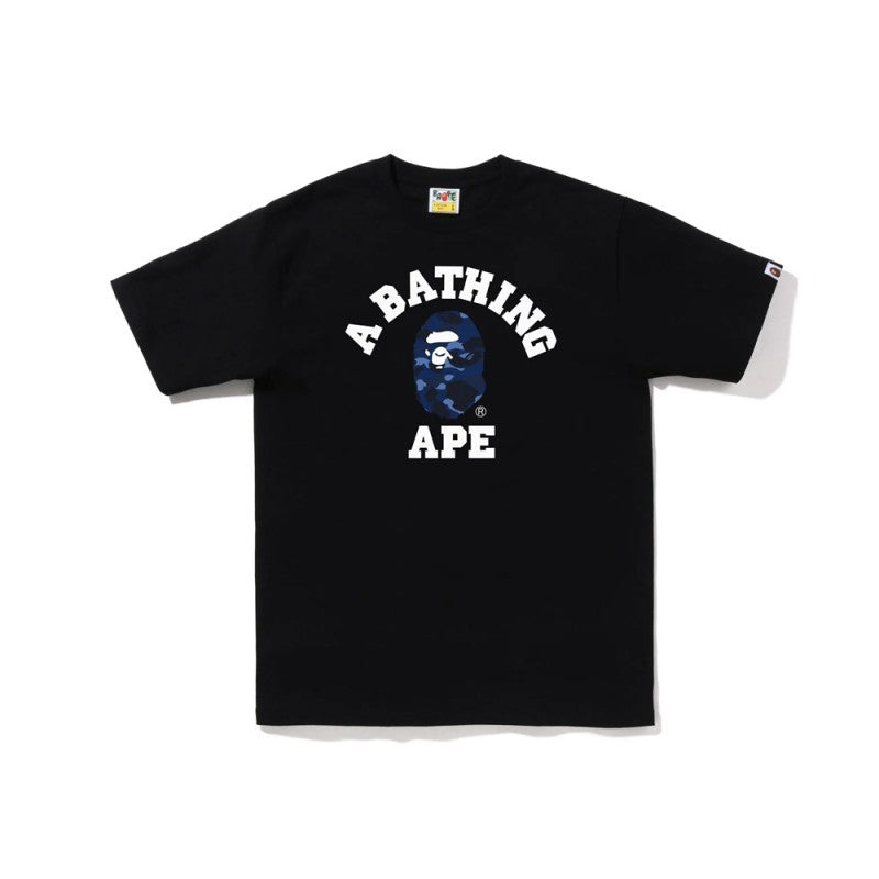 BAPE Camo Shark Ape Head Print Crew Neck Short Sleeve T‑Shirt Unisex