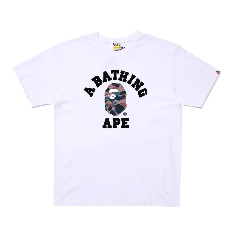 BAPE Ape Head Print Loose Unisex Streetwear T-Shirt