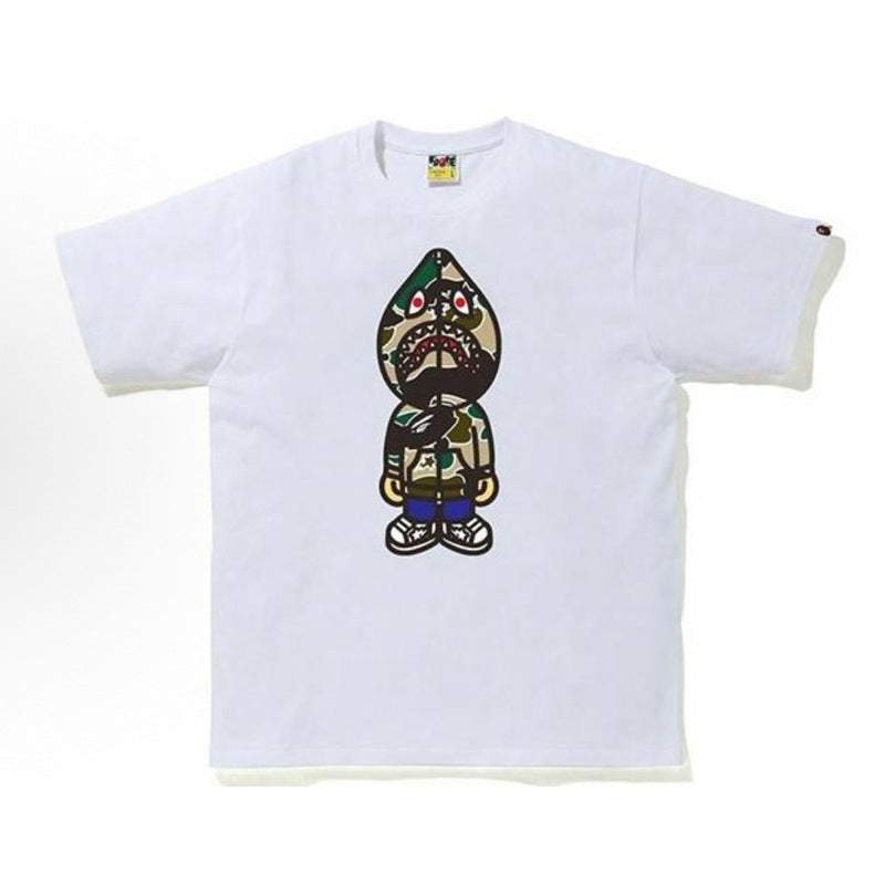 BAPE Ape Head Shark Print Unisex Casual T-Shirt