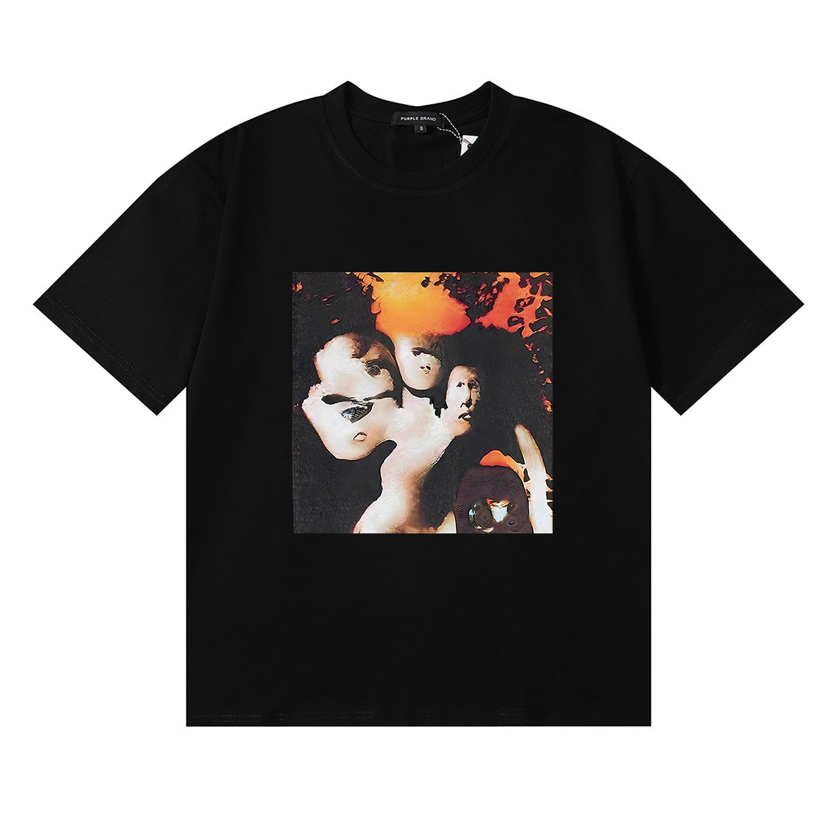 Purple Brand Graphic Tee Loose Unisex Vintage Streetwear T-Shirt