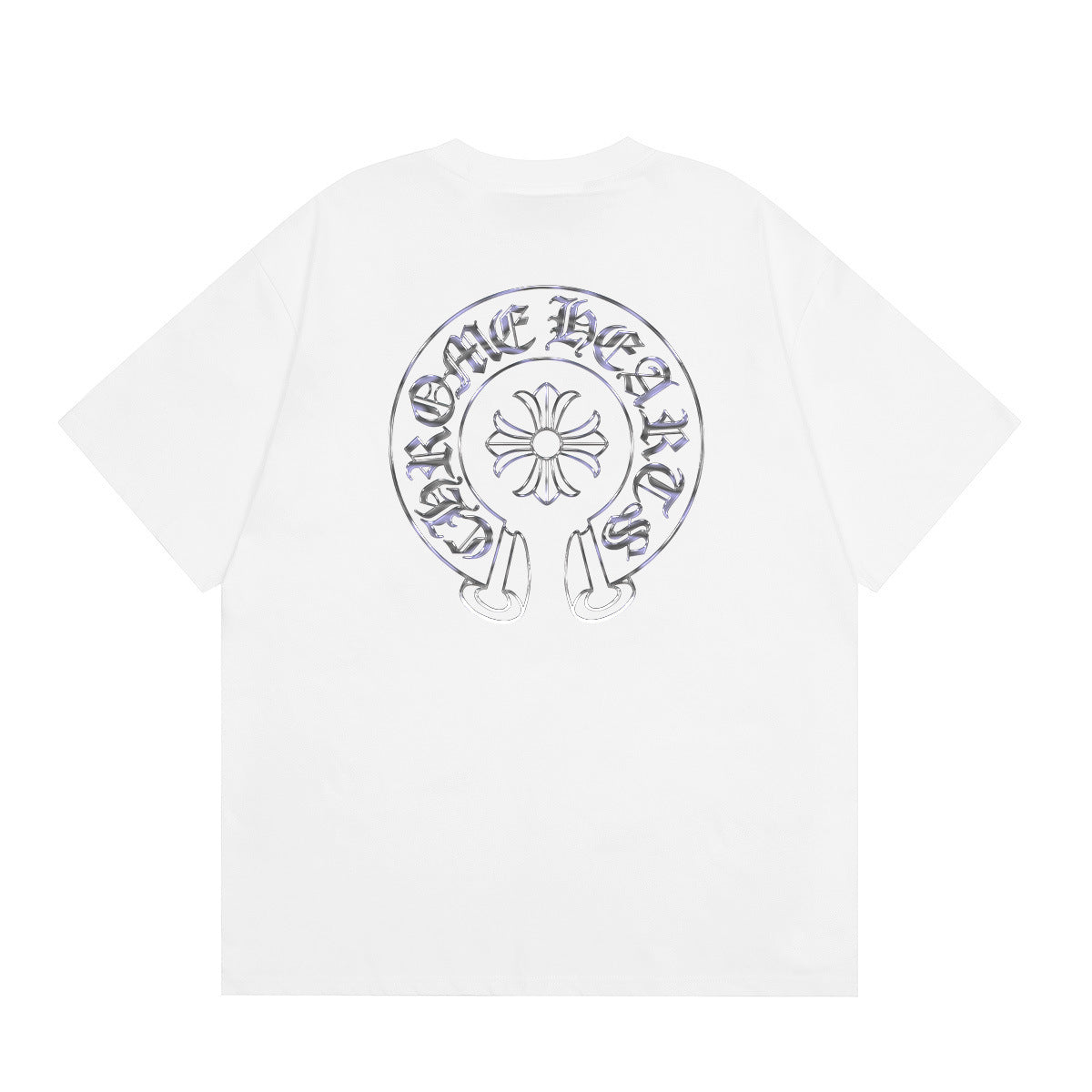 Chrome Hearts Multi‑Cross Horseshoe Graphic Oversized Tee Streetwear