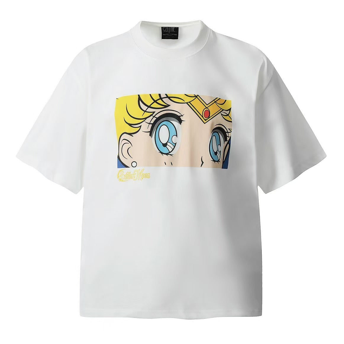 Saint Michael Vintage Washed Multi‑Print Graphic Oversized Tee Street