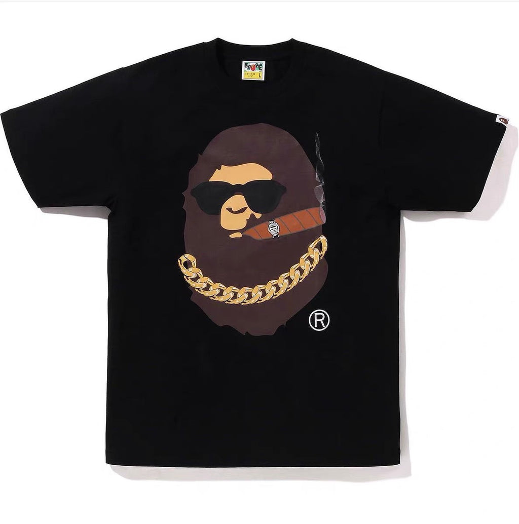 BAPE Shark Camo Graphic Tee Loose Unisex Streetwear T-Shirt
