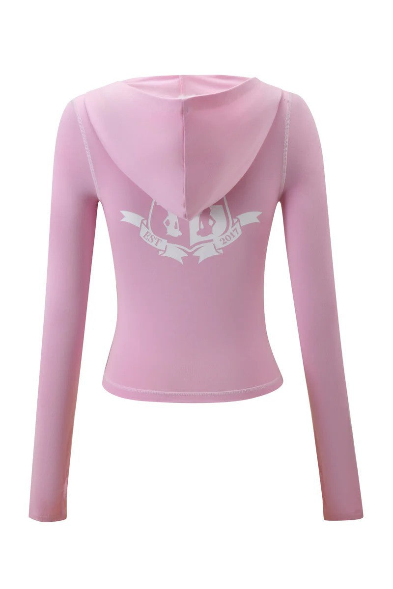 I.AM.GIA Zip Hoodie Crop Top Mini Skirt 2 Piece Set Women