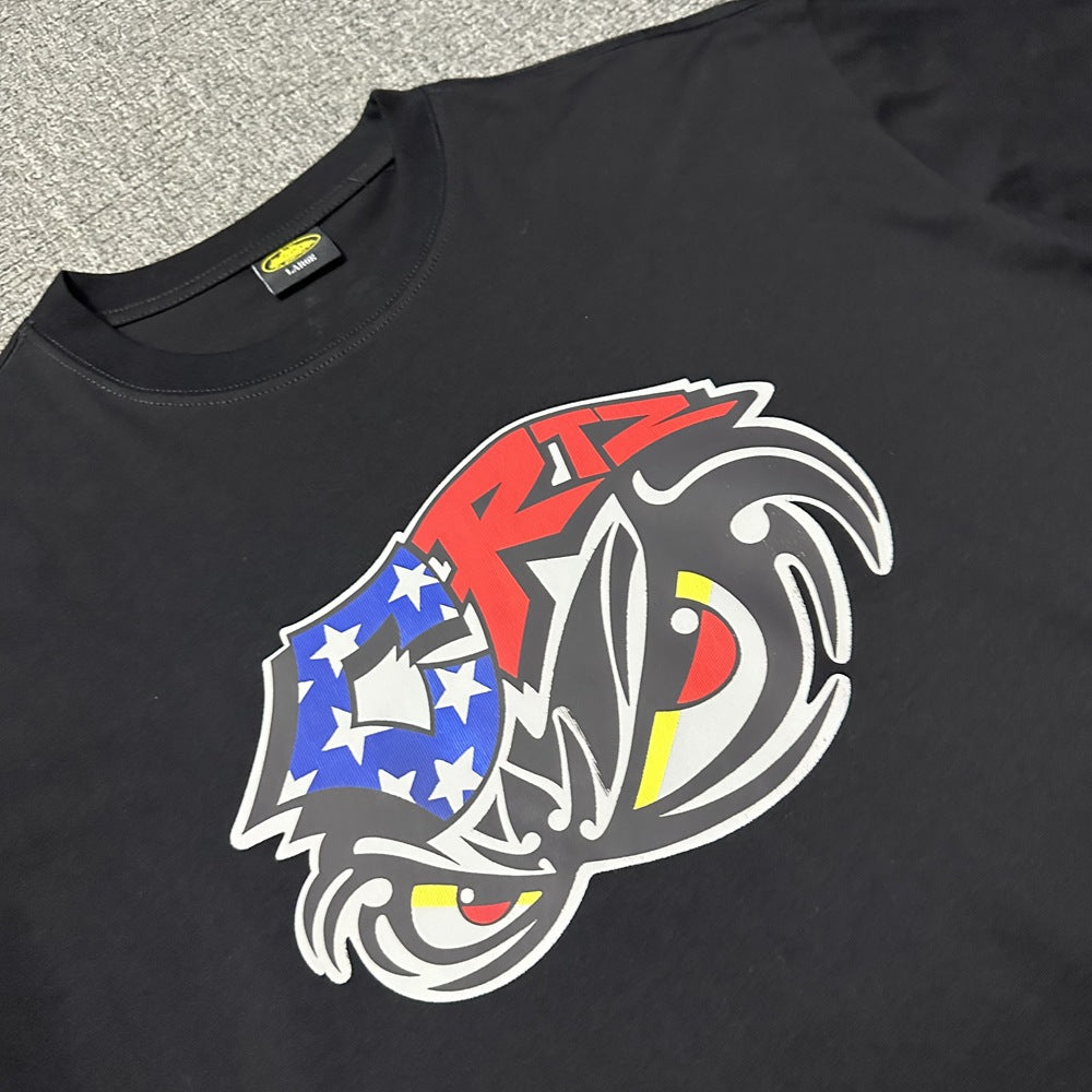 2026 New Corteiz Graphic Print Tee Loose Casual Streetwear T-Shirt