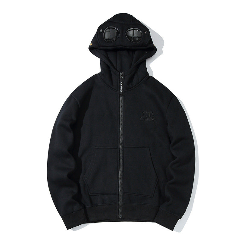 C.P. Company Goggle Zip Hoodie Lens Detail Sweatshirt