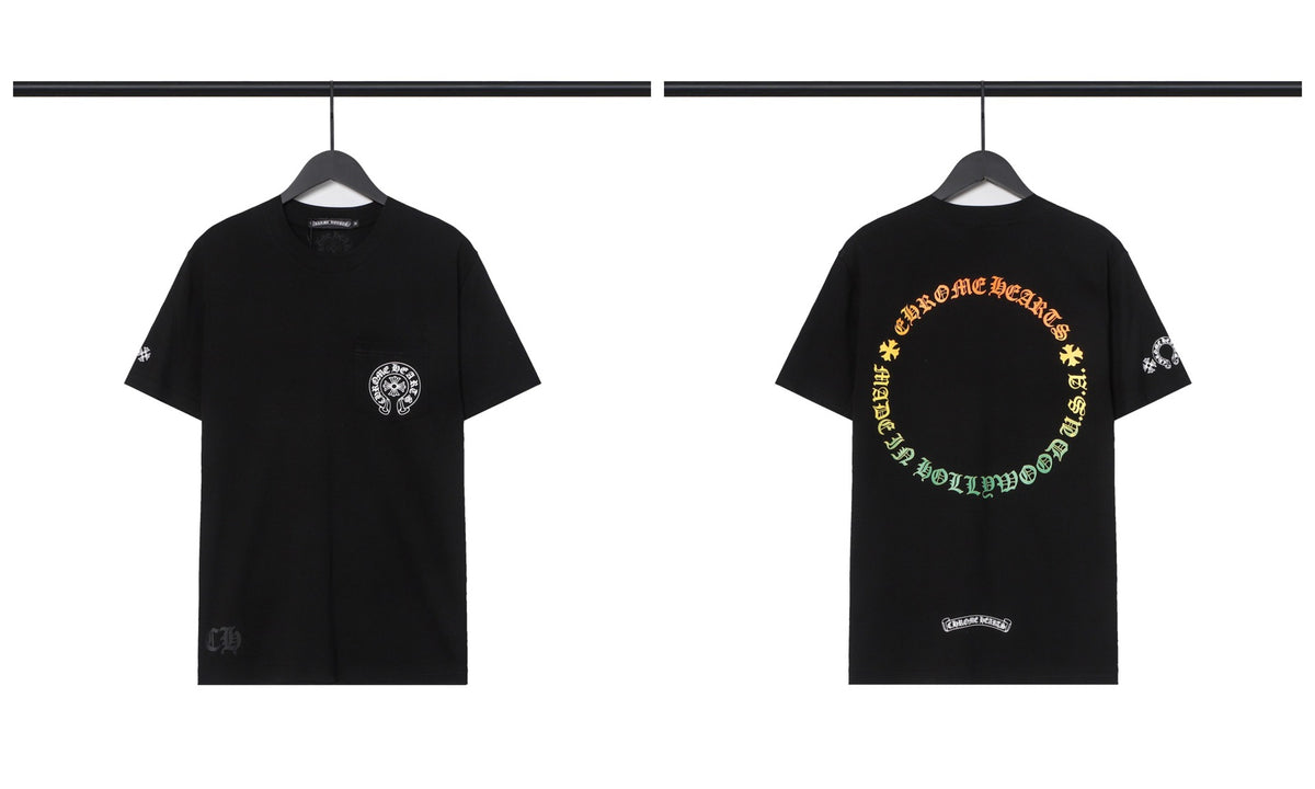 Chrome Hearts Cross Letter Graphic Short Sleeve Tee Streetwear Unisex