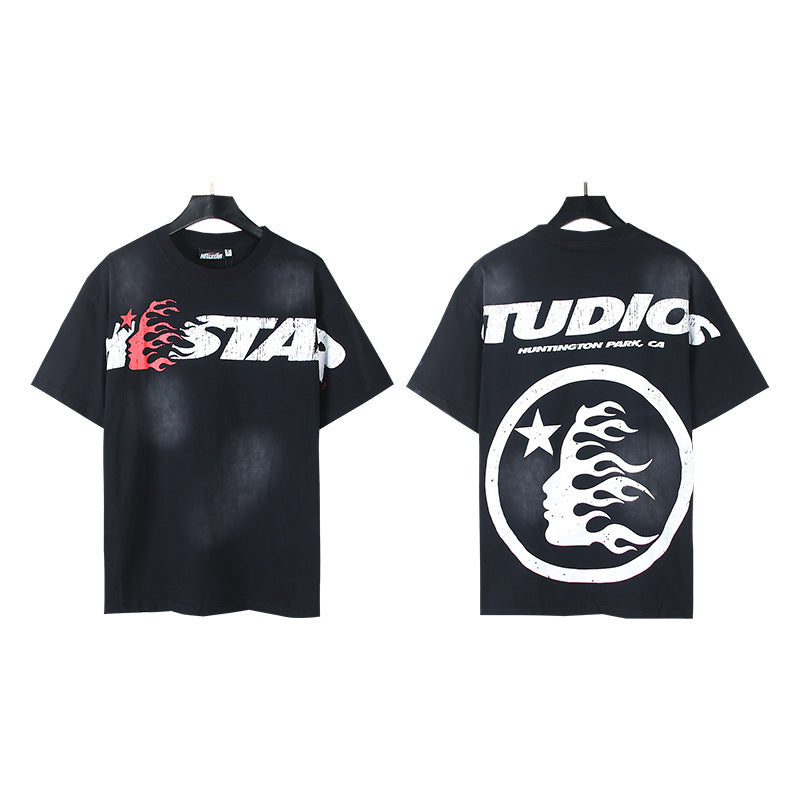 Hellstar Multi‑Graphic Print Crew Neck Short Sleeve Tee Unisex