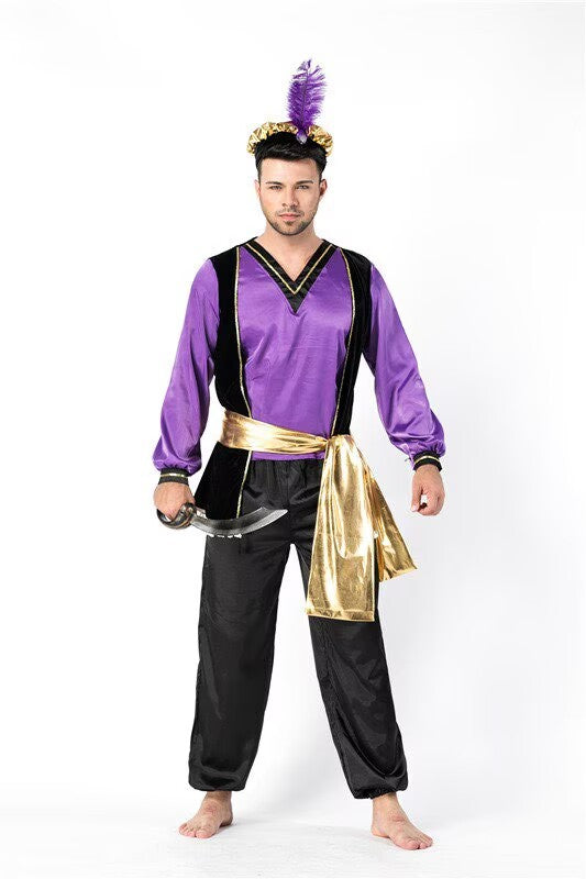 Halloween Couple Spartan Gladiator Viking Warrior Cosplay Costume Set