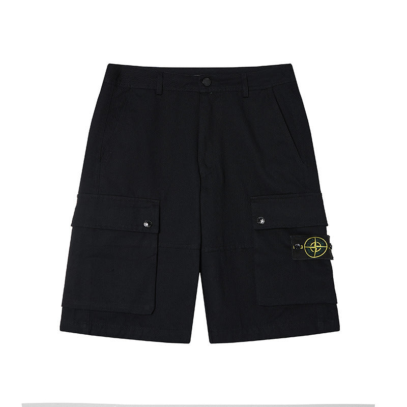 Stone Island Compass Patch Pants Men Cargo Shorts & Cotton Sweatpants